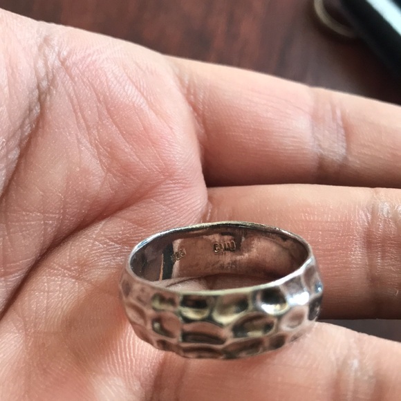 Size 11 quality substantial sterling silver ring - Picture 5 of 6